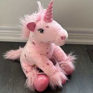 Pink Star Unicorn Build-A-Bear Plush with Bow